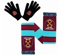 West Ham United Winter Warmers Gloves & Scarf Set