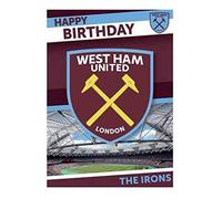 West Ham Utd Sound Greeting Card,blue