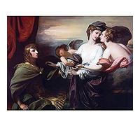 West Helen Troy Brought Paris Cherub Painting Unframed Wall Art Print Poster Home Decor Premium