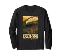 West Highland Line Rail Train Long Sleeve T-Shirt