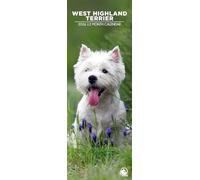 West Highland Terrier 2026 Wall Calendar, 12-Month Slim Format, Made in England