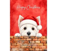 West Highland Terrier Dog Christmas Card for Sister In Law
