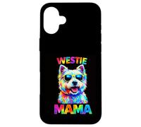 West Highland Terrier Lover Mama Pop Art Cool Westie Dog Mom Case for iPhone 16 Plus