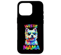 West Highland Terrier Lover Mama Pop Art Cool Westie Dog Mom Case for iPhone 16 Pro