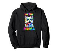 West Highland Terrier Lover Mama Pop Art Cool Westie Dog Mom Pullover Hoodie
