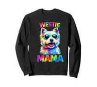 West Highland Terrier Lover Mama Pop Art Cool Westie Dog Mom Sweatshirt