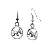 West Highland Terrier Scottish Terrier Earrings, On 925 Stamped Sterling Silver Hooks, Westie Dog Lover Jewelry