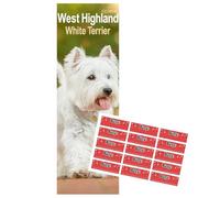 West Highland Terrier Slim Calendar 2026 | Dog Breed Slimline Westie Calendar | 12 Month | With Free Organisational Stickers