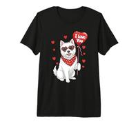 West Highland Valentine Heart I Love You Dog Lovers Premium T-Shirt
