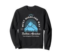 West Highland Way Hiking Route, Scottish Adventure Gift Sweatshirt