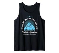 West Highland Way Hiking Route, Scottish Adventure Gift Tank Top
