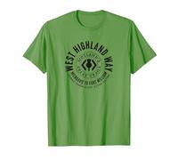 West Highland Way Scotland Great Hikes T-Shirt, Men, Grass Green, Large