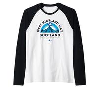 West Highland Way Scotland, Hiking Gift for Men and Women Raglan Baseball Tee