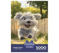 West Highland White Terrier 1000 Piece Animation Paper Jigsaw Puzzle Impossible Puzzle Beautiful Decoration for Adults And Kids 38x26cm/1000pcs