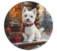 West Highland White Terrier 1000 Piece Jigsaw Puzzle For Adults Family Challenge Toys Stress Relief Puzzle Cultivate The Spirit of Teamwork For Adults Gifts 1000pcs (67.5x67.5cm)
