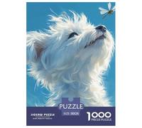 West Highland White Terrier 1000 Pieces Animation Paper Jigsaw Puzzle Impossible Puzzle Beautiful Decoration for Adults And Kids 38x26cm/1000pcs