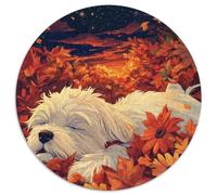 West Highland White Terrier 1000 Pieces Jigsaw Puzzles For Adults Challenging Game Stress Relieving Entertainment Cultivate The Spirit of Teamwork for Adults And Kids, Age 12 Years Up 1000pcs (67.5x6