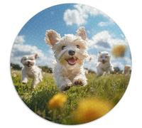 West Highland White Terrier 1000 Pieces Jigsaw Puzzles For Adults Challenging Game Stress Relieving Entertainment Cultivate The Spirit of Teamwork for Adults And Kids, Age 12 Years Up 1000pcs (67.5x6