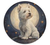 West Highland White Terrier 1000 Pieces Jigsaw Puzzles For Adults Educational Games Stress Relieving Entertainment Cultivate The Spirit of Teamwork For Adults Gifts 1000pcs (67.5x67.5cm)
