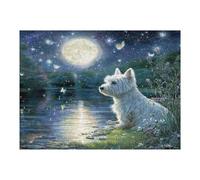 West Highland White Terrier 500 Piece Jigsaw Puzzle for All Ages Cute Animal Pets Idea Quality Time Cardboard Home Decor Accent 500 PCS