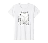 West Highland White Terrier Costume Dog Graphic Design Value Graphic T-Shirt, Women, White, M