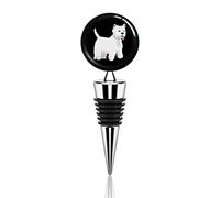 West Highland White Terrier Dog Fashion Wine Bottle Stoppers Reusable for Bar Party Wedding