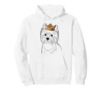 West Highland White Terrier Dog Wearing Crown Pullover Hoodie