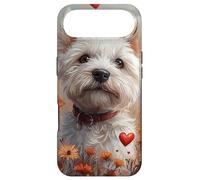 West Highland White Terrier Flowers With Hearts Graphic Case for iPhone Air