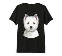 West Highland White Terrier Funny Dog Face Premium T-Shirt