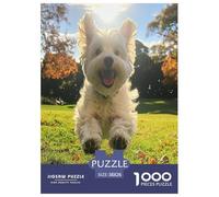 West Highland White Terrier Jigsaw Puzzles for Adults The Impossible Challenge 1000 Piece Difficult Hard Jigsaw Puzzles for Man And Woman with Letters on Back 38x26cm/1000pcs