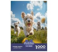West Highland White Terrier Jigsaw Puzzles for Adults The Impossible Challenge 1000 Pieces Difficult Hard Jigsaw Puzzles for Man And Woman with Letters on Back 38x26cm/1000pcs