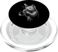 West Highland White Terrier Playing Trumpet Jazz Music Dog PopSockets PopGrip for MagSafe