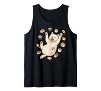 West Highland White Terrier Sushi Retro Vintage Dog Lover Tank Top