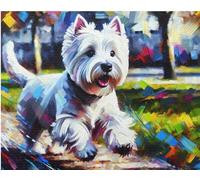 West Highland White Terrier Westie Jigsaw Puzzle 1000 Piece Westie Dog Lover Family Jigsaw Puzzle Gift Idea