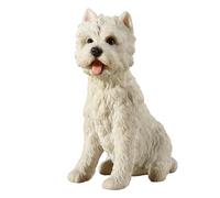 West Highland White Terrier Westie Puppy Sitting Dog Mini Figurine 3.75" H