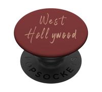 West Hollywood California Vintage elegant design PopSockets Adhesive PopGrip