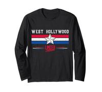 West Hollywood T-Shirt Retro Vintage Shirt Gift Women Men Long Sleeve T-Shirt