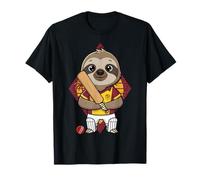West Indies Cricket Sloth Sports Fan Animal Country Flag T-Shirt