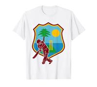 West Indies Cricket | West Indies Flag T-Shirt, Men, White, Large