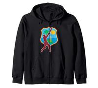 West Indies Cricket | West Indies Flag Zip Hoodie