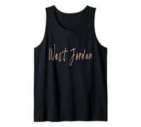 West Jordan Utah Vintage Elegant Design Tank Top