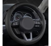 West Llama Customized Auto Car Steering Wheel Cover for 37-38cm(Black-Standard Size)