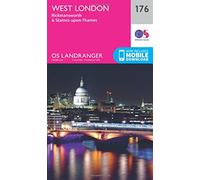 West London Map | Rickmansworth & Staines-upon-Thames | Ordnance Survey | OS Landranger Map 176 | England | Walks | Cycling | Days Out | Maps | Adventure