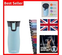 Contigo Unisex's West Loop Autoseal Thermobecher, Edelstahl Isolierbecher, Kaffeebecher to Go, BPA frei, auslaufsicherer Reisebecher mit Easy-Clean-Deckel, hält bis zu 5h Warm, 470 ml, Iced Aqua