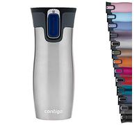 Contigo West Loop Autoseal Travel Mug, Stainless Steel Thermal Mug, Vacuum Flask, Leakproof Tumbler, Coffee Mug with BPA Easy-Clean Lid, 470 ml