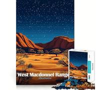 West MacDonnell Ranges, Australia 1000-piece Puzzle for Teenagers Mind Skill Fun Uniform Size Precise Pieces Relaxing Indoor Group Activity (38x52cm)