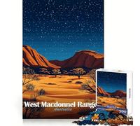 West MacDonnell Ranges, Australia Hard Jigsaw Puzzle for Adults 1000 Pieces Focus Enhance Restful Activity Smooth Cut Winter Gift (38x26cm)