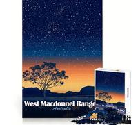 West MacDonnell Ranges Sunset for Adults 1000 Piece Jigsaw Puzzle Sharp Mind Calm Downtime Crisp Cut Memorable Gift (38x52cm)
