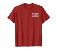 West Midlands Birmingham Fire Rescue Service Firefighter T-Shirt, Men, Cranberry Red, Medium