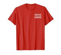 West Midlands Birmingham Fire Rescue Service Firefighter T-Shirt, Men, Red, 3X-Large